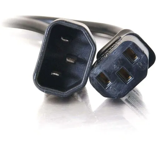 C2G CG0314118 AWG Computer Power Extension Cord, IEC320C14 to IEC320C13, TAA Compliant, 6' (1.8m)