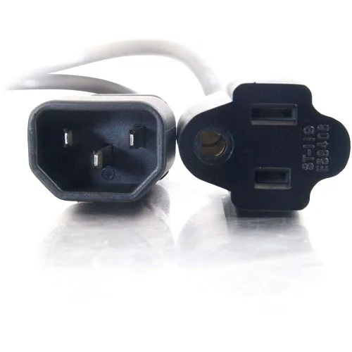 C2G CG0314818 AWG Computer Power Extension Cord, IEC320C14 to IEC320C13, TAA Compliant, 6' (1.8m)