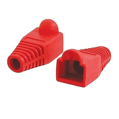 C2G CG04755 RJ45 Plug Cover, mm, 50-Pack, Red
