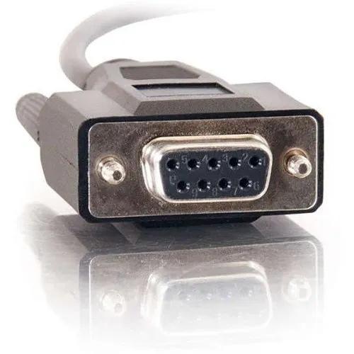 C2G CG25216 DB9 F/F Serial RS232 Cable, 3' (0.9m), Black