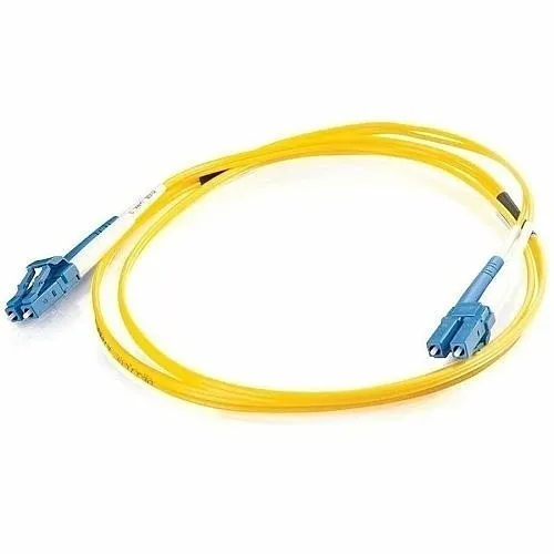 C2G CG26566 LC-LC 9/125 OS2 Duplex Single-Mode PVC Fiber Optic Cable, 16.4' (5m), Yellow