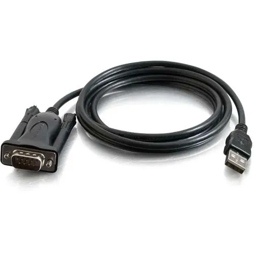 C2G CG26887 USB to DB9 Male Serial RS232 Adapter Cable, 5' (1.5m)