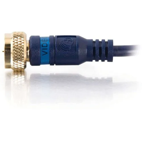 C2G CG27228 Velocity Mini-Coax F-Type Cable, 12', (3.7m)