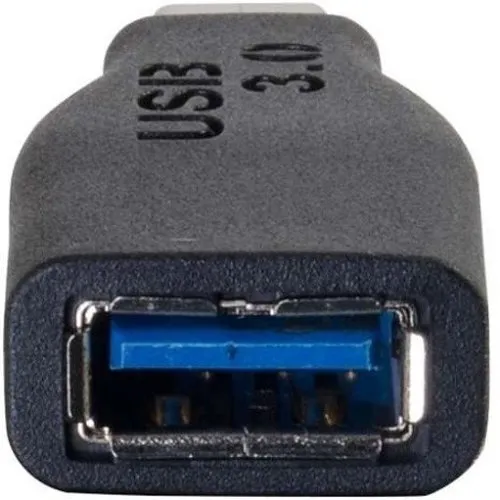 C2G CG28868 USB 3.0 (USB 3.1 Gen 1) USB-C to USB-A Adapter Converter M/F, Black