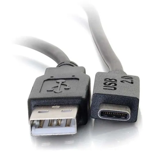 C2G CG28873 USB 2.0 USB-C to USB-A Cable M/M, 10' (3m), Black