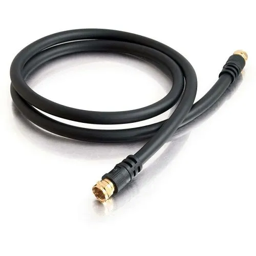 C2G CG29134 Value Series F-Type RG6 Coaxial Video Cable, 25' (7.6m)