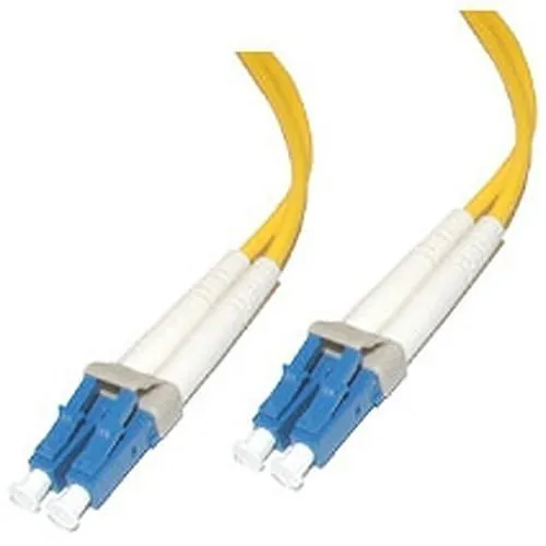 C2G CG29191 LC-LC 9/125 OS2 Duplex Single-Mode PVC Fiber Optic Cable, 3.3' (1m), Yellow