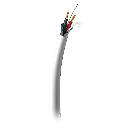 C2G CG29203 Bulk 18 AWG Plenum Shielded Speaker Wire, 25' (7.6m), White