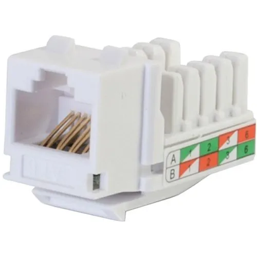 C2G CG29311 CAT6 RJ45 UTP Keystone Jack, White