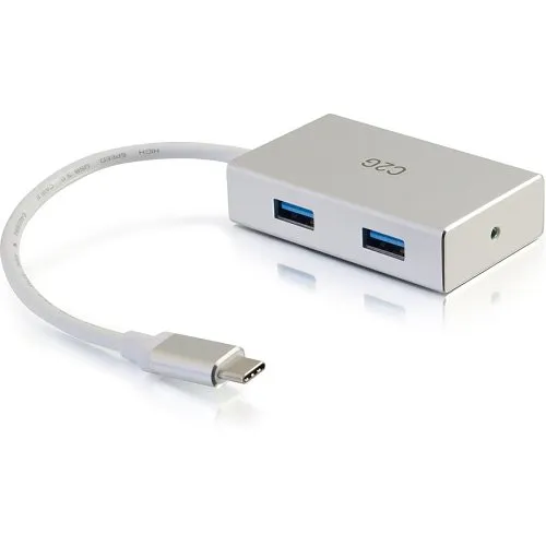 C2G CG29827 USB-C Hub with 4 USB-A Ports