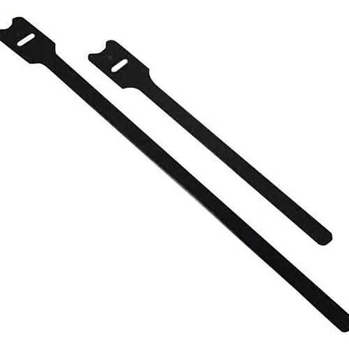 C2G CG29851 12" Screw-Mountable Hook-and-Loop Cable Tie Multipack, TAA Compliant, 10-Pack