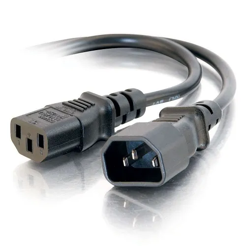 C2G CG29965 16AWG Computer Power Extension Cord, 250V, 2' (0.6m), TAA Compliant