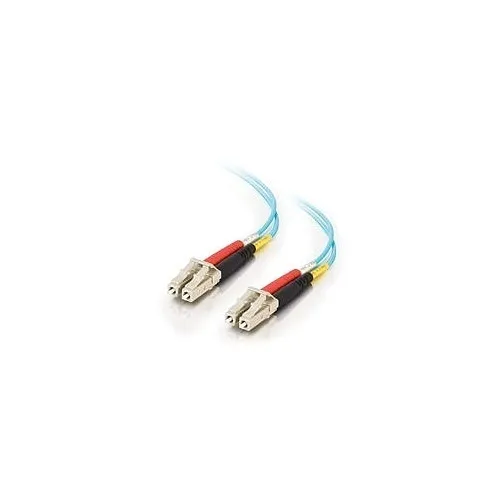 C2G CG-33048 LC-LC 10Gb 50/125 OM3 Duplex Multimode PVC Fiber Optic Cable, TAA Compliant, 16.4' (5m), Blue