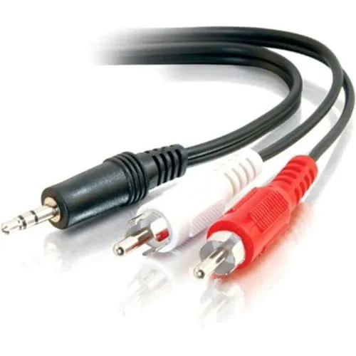 C2G CG40423Value Series One 3.5mm Stereo Male to RCA Stereo Male Y-Cable, 6' (1.8m)