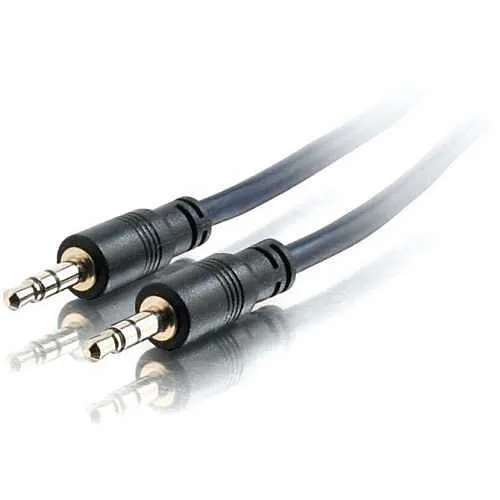 C2G CG40518 3.5mm Stereo Audio Cable with Low Profile Connectors M/M, Plenum CMP-Rated, 50' (15.2m)