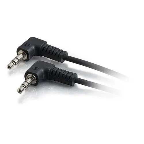 C2G CG40584 3.5mm Right Angled, M/M Stereo Audio Cable, 6'