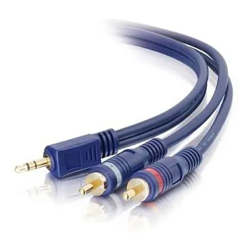 C2G CG40613 3.5mm Stereo Male to RCA Stereo Male Y-Cable, 3'