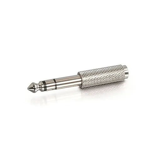 C2G CG40639 6.3mm Stereo Male to 3.5mm (1/4") Stereo Female Adapter