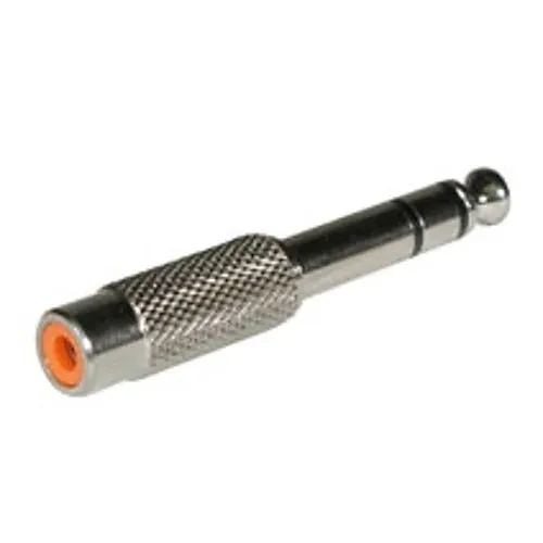 C2G CG40640 6.3mm Stereo Male to RCA Female Audio Adapter, 1/4"