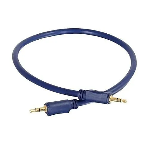 C2G CG40940 150' Velocity 3.5mm M/M Stereo Audio Cable, Blue