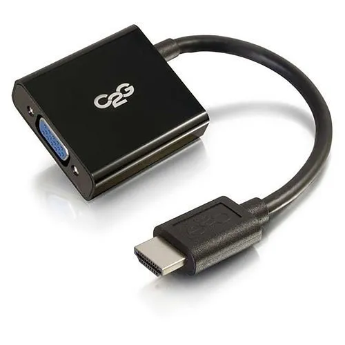 C2G CG41350 HDMI Male to VGA Female Adapter Converter Dongle, Black