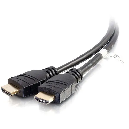 C2G CG41414 Plus Series Active High Speed HDMI Cable, In-Wall CL3 Rated, 4K 60Hz, M/M, Black, 35'
