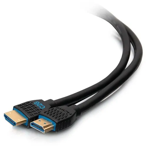C2G CG50186 Performance Series Premium High Speed HDMI Cable with Ethernet, In-Wall CMG Rated, 4K 60Hz, M/M, Black, 15'