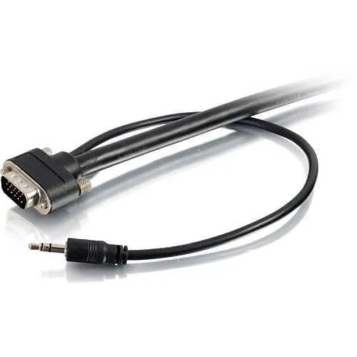 C2G CG50227 VGA 3.5mm Stereo Audio A/V Cable M/M, 15'