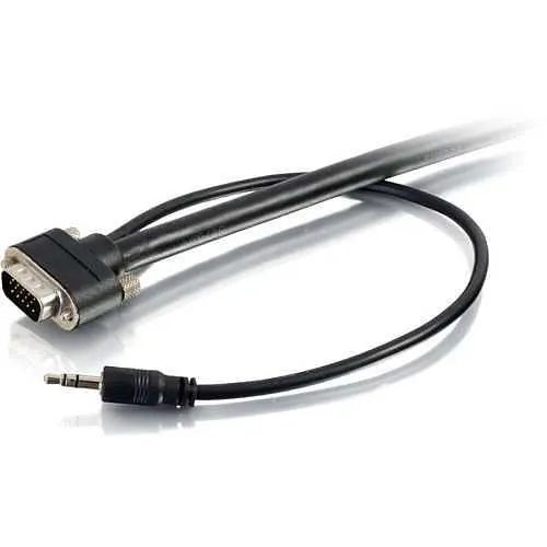 C2G CG50228 VGA 3.5mm Stereo Audio A/V Cable M/M, 25'