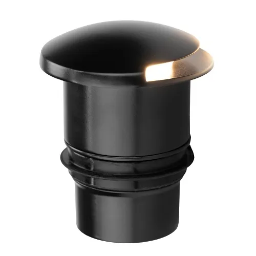 FX Luminaire CG51E6WWF180FB Cora CG-51 180° Ground Wash, 6.0VA, MR-16 Eco LED Lamp, Warm (2700K), Wide Flood (60°), 10' (3m), Black