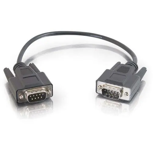C2G CG52087 DB9 M/M Serial RS232 Cable, 6' (1.8m), Black