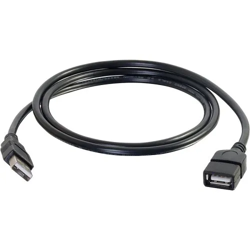 C2G CG52108 9.8' (3m) USB 2.0 A Male to A Female Extension Cable, Black