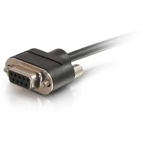 C2G CG52149 Serial RS232 DB9 Cable with Low Profile Connectors F/F, In-Wall CMG-Rated, 10' (3.048m)
