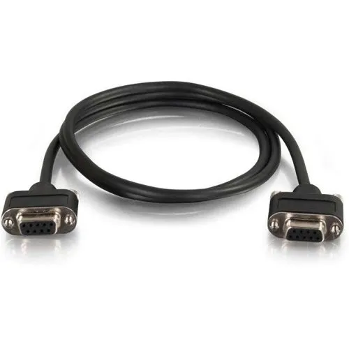 C2G CG52149 Serial RS232 DB9 Cable with Low Profile Connectors F/F, In-Wall CMG-Rated, 10' (3.048m)