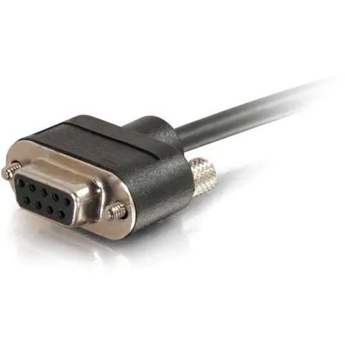 C2G CG52151 Serial RS232 DB9 Cable with Low Profile Connectors F/F, In-Wall CMG-Rated, 15' (4.5m)