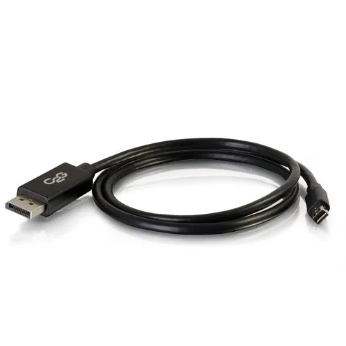 C2G CG54300 Mini DisplayPort to DisplayPort Adapter Cable 4K 30Hz, 3' (0.9m), Black