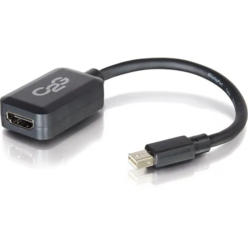 C2G CG54313 18" Mini DisplayPort Male to HDMI Female Adapter Converter, Black