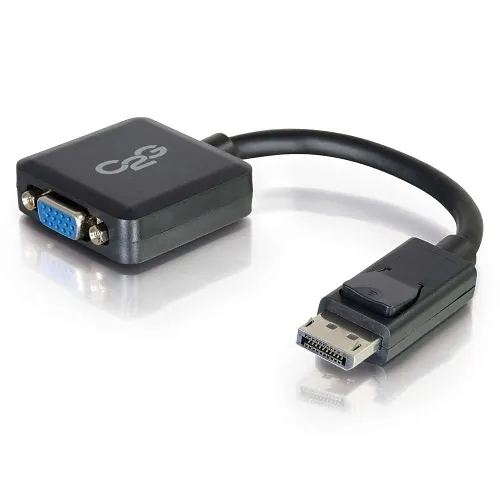 C2G CG54323 DisplayPort Male to VGA Female Active Adapter Converter, 8", Black