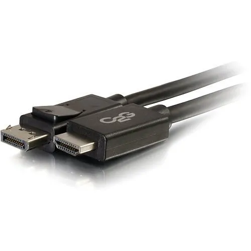 C2G CG54325 3' DisplayPort Male to HDMI Male Adapter Cable, Black