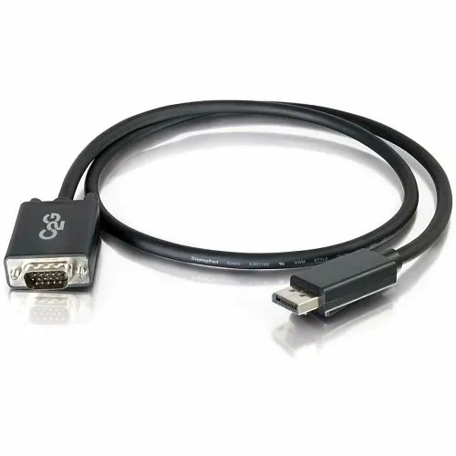 C2G CG54332 DisplayPort Male to VGA Male Active Adapter Cable, 6' (1.8m), Black