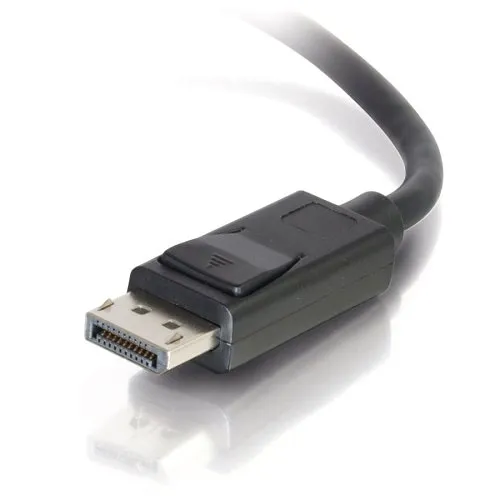 C2G CG54402 10' DisplayPort Cable with Latches 8K UHD M/M, Black
