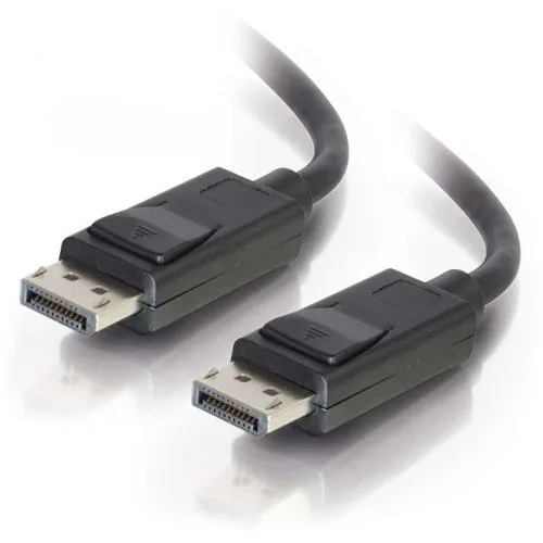C2G CG54403 DisplayPort Cable with Latches 8K UHD M/M, 15' (4.5m), Black