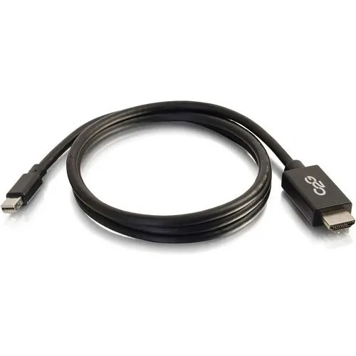 C2G CG54420 Mini DisplayPort Male to HDMI Male Adapter Cable, 3' (0.9m), Black