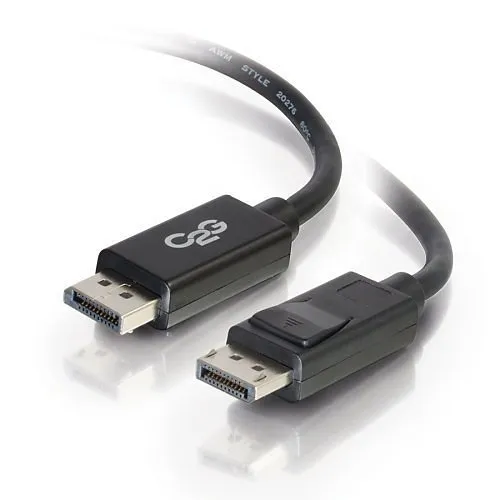 C2G CG54424 DisplayPort Cable with Latches 8K UHD M/M, 20' (6.1m), Black