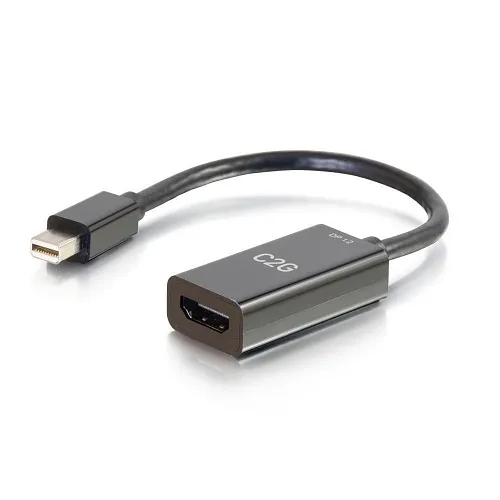 C2G CG54430 8" Mini DisplayPort Male to HDMI Female Passive Adapter Converter, 4K, 30 Hz