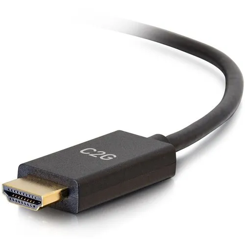 C2G CG54435 Mini DisplayPort Male to HDMI Male Passive Adapter Cable, 4K 30Hz, 3' (0.9m)