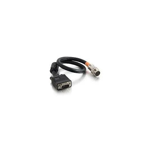 C2G CG60081 RapidRun 15-Pin Male to VGA Male (HD15) Flying Lead, 1.5'