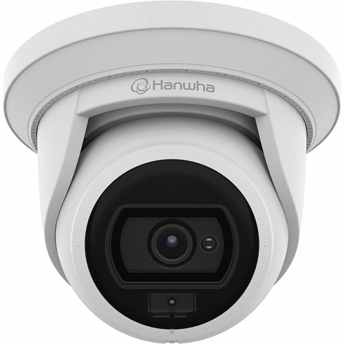 Hanwha ANE-L7012L Wisenet A Series 4MP Super-Compact White Light Flateye Camera, 3mm Lens, IP66, IK10