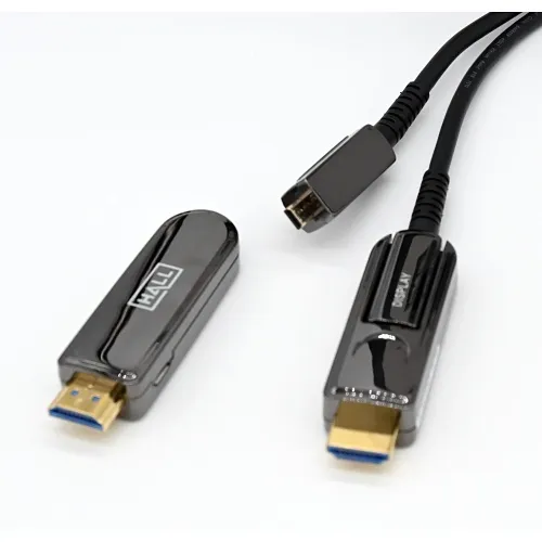 Hall CHD-JAV4K-DE 18 Gbps 4K Javelin Active Plenum HDMI Cable with Detachable Ends
