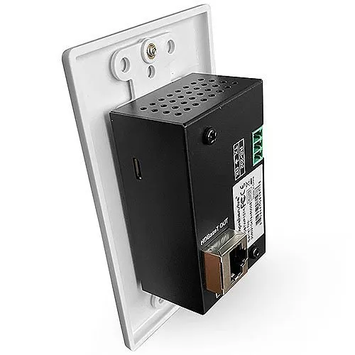 Comprehensive CHE-HDBTWP121K Intetrator Series HDBaseT 4K 18G Audio Wall Plate Extender Kit Up to 230' for Single Gang HDMI and High Speed USB 2.0